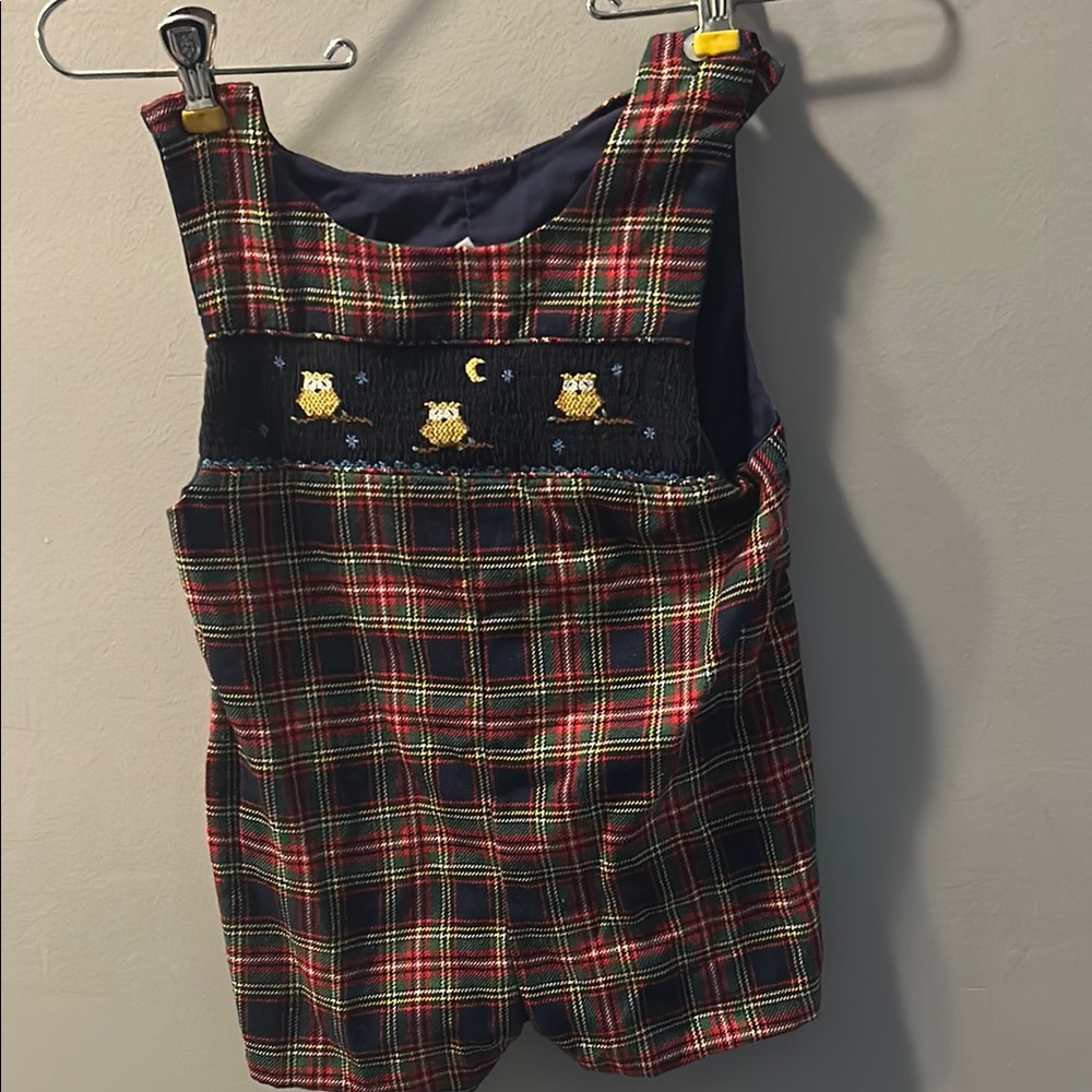 Smocked owls boys John John